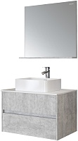 Grossman Мебель для ванной Эдванс 80 подвесная цемент светлый